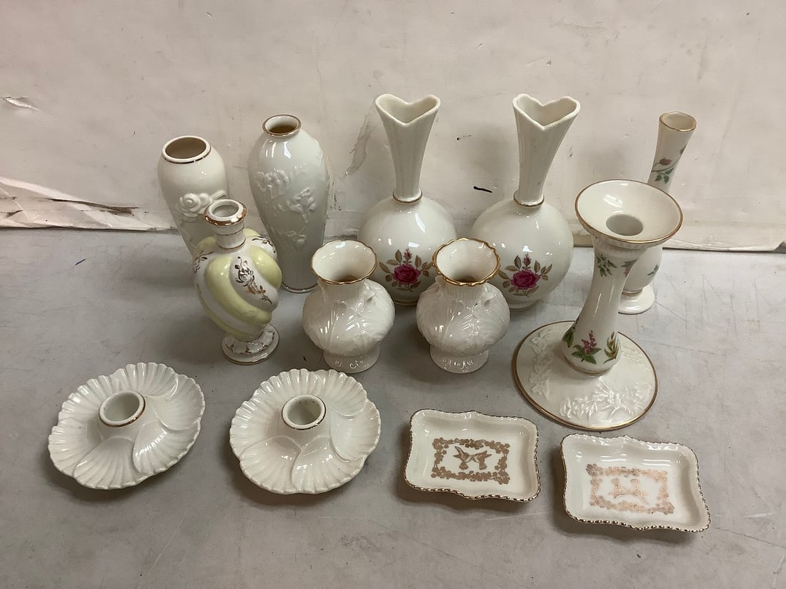Lenox candleholders, vases, and more(tallest 8in.) (1 of 1)
