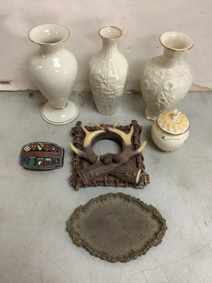 Various Lenox Vases, Picture Frame and more (Tallest - 7.75in) (1 of 1)