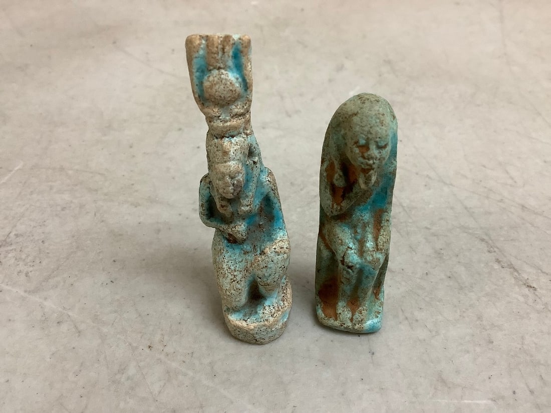 Ancient Egyptian Tomb Figures (Tallest - 2.75in): Ancient Egyptian Tomb Figures (Tallest - 2.75in)