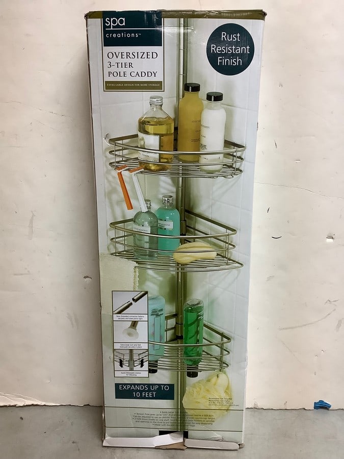 Spa Creations Oversized 3-Tier Pole Caddy (1 of 1)