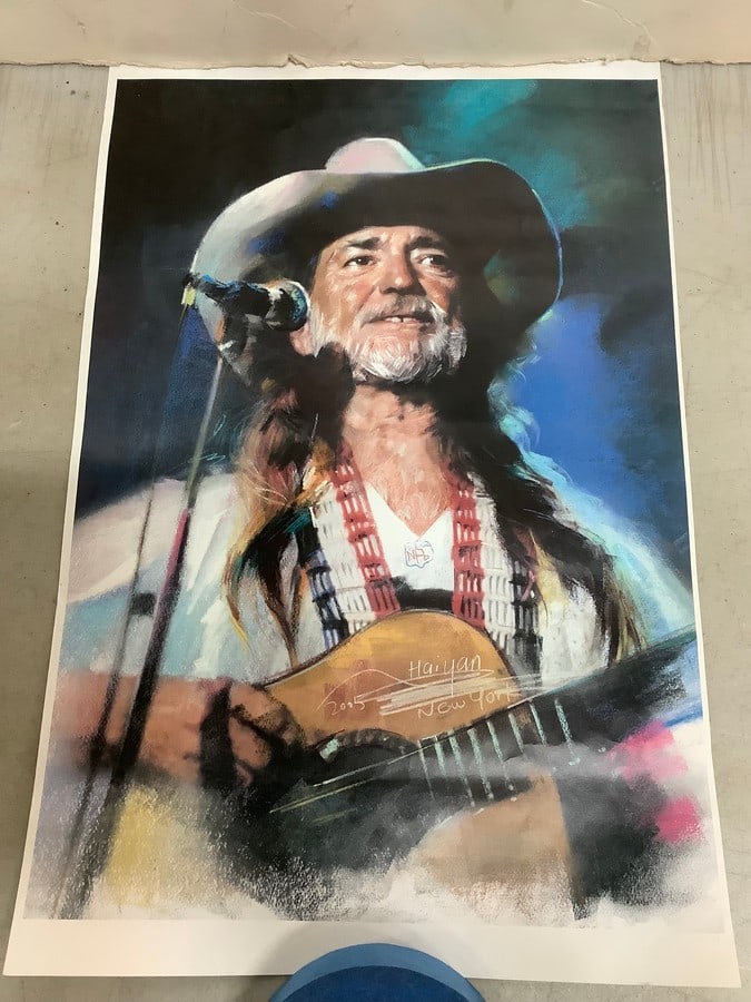 Willie Nelson signed poster(11in.x17in.) (1 of 1)