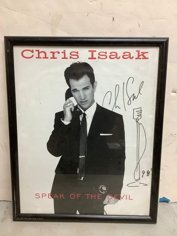 Chris Isaak Speak of the Devil signed poster (17.5inx21.5in) (1 of 1)