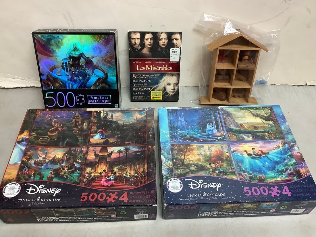 Various puzzles, Les Miserables DVD, and more: Various puzzles, Les Miserables DVD, and more