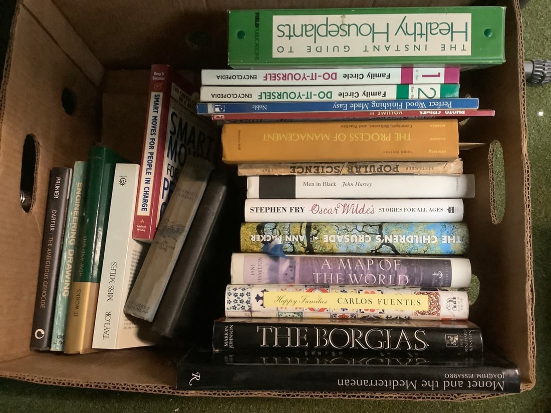 Various books(Healthy Houseplants, The Children's Crusade, The Borgias, and more) (1 of 1)