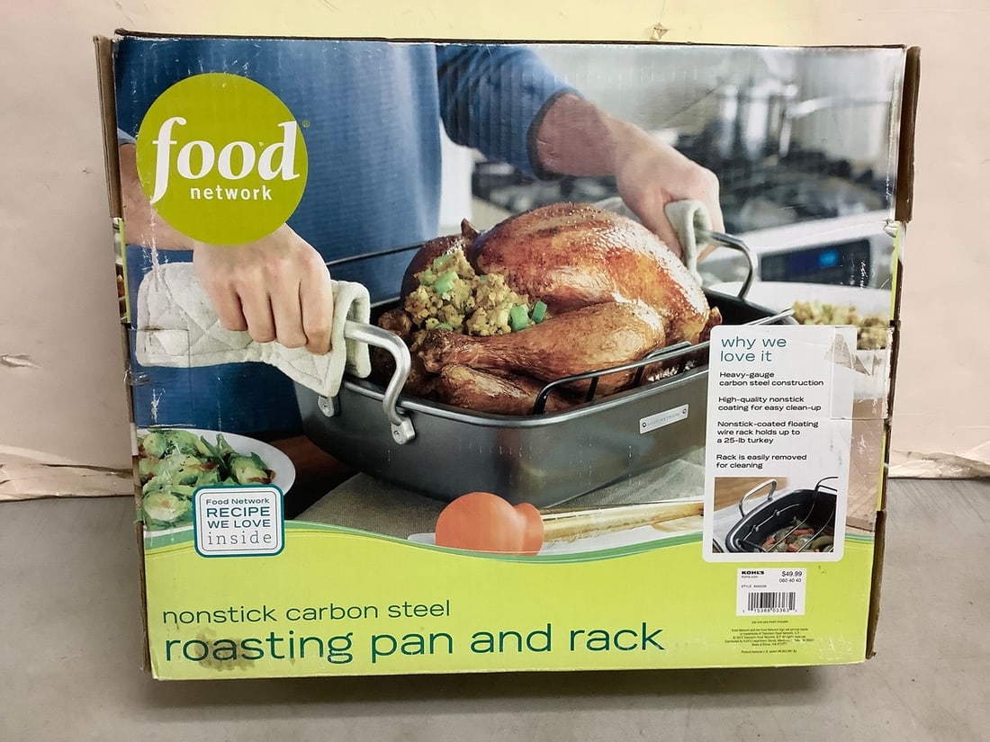 Food Network Roasting Pan and Rack: Food Network Roasting Pan and Rack