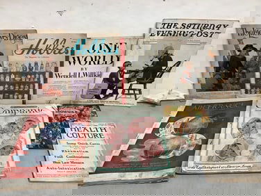 Vintage magazines(The Saturday Evening Post, Health Culture, Hobbies, and more)