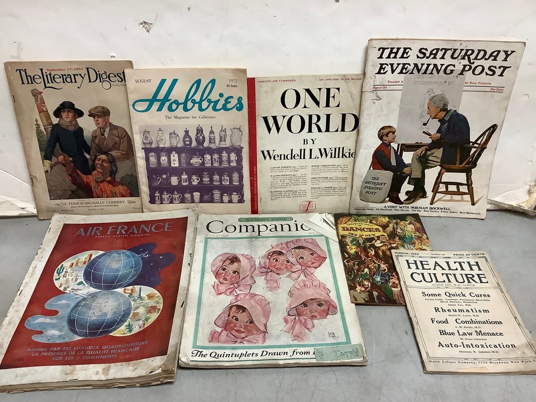 Vintage magazines(The Saturday Evening Post, Health Culture, Hobbies, and more): Vintage magazines(The Saturday Evening Post, Health Culture, Hobbies, and more)