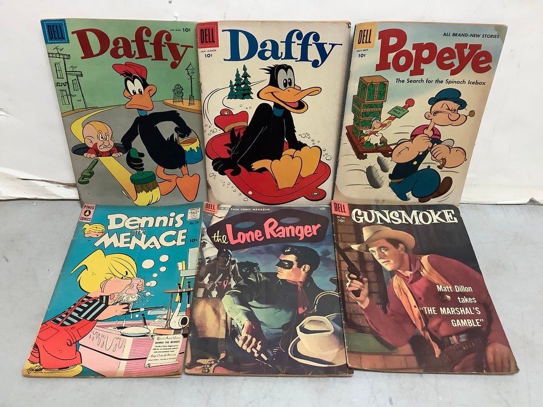 Vintage comics(Popeye, Gunsmoke, Daffy, and more): Vintage comics(Popeye, Gunsmoke, Daffy, and more)