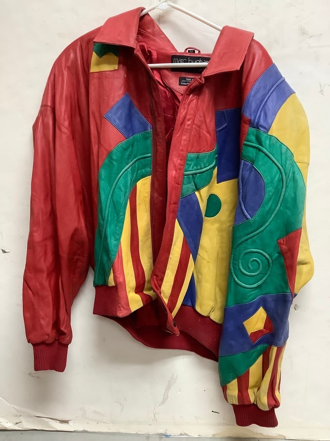 Mark Buchanan European Leather jacket(size 46-tear in the arm): Mark Buchanan European Leather jacket(size 46-tear in the arm)