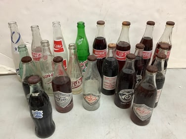 Vintage bottles (Coca-Cola and more-tallest 10in.)