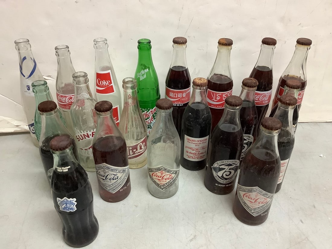 Vintage bottles (Coca-Cola and more-tallest 10in.): Vintage bottles (Coca-Cola and more-tallest 10in.)