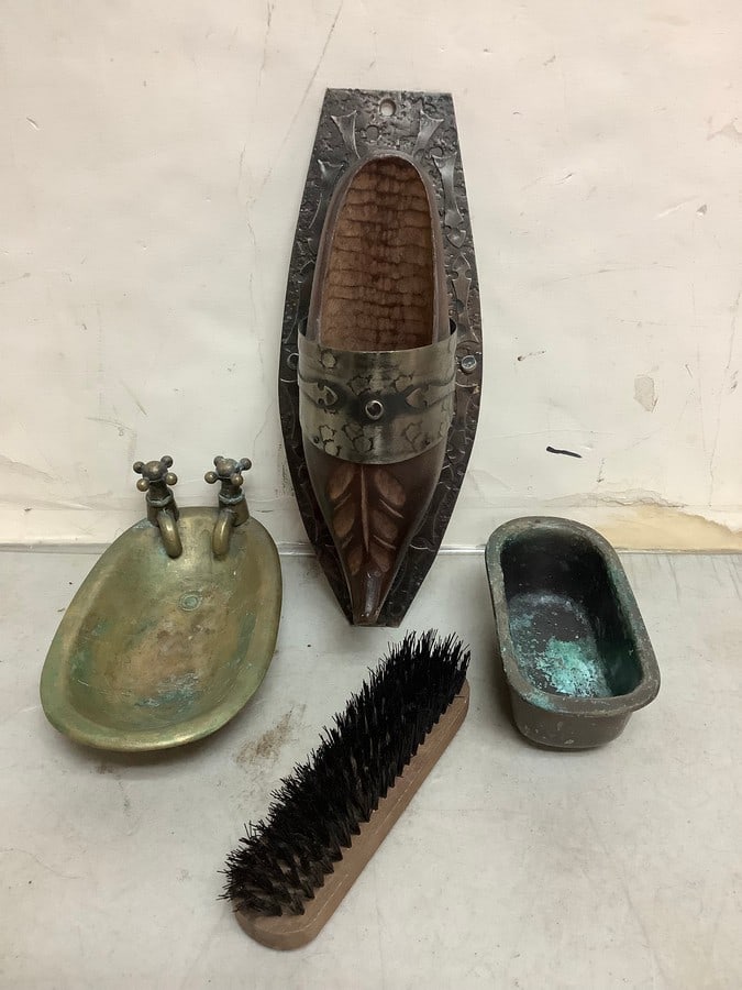 Antique decor(9.75in.longest) and brush (1 of 1)