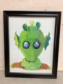 Framed Star Wars art print(13in.x16in.)