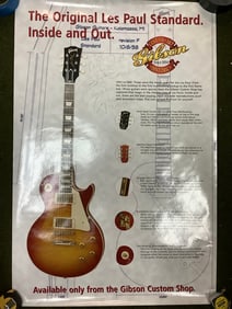 Gibson signed guitar poster(24in.x36in.)