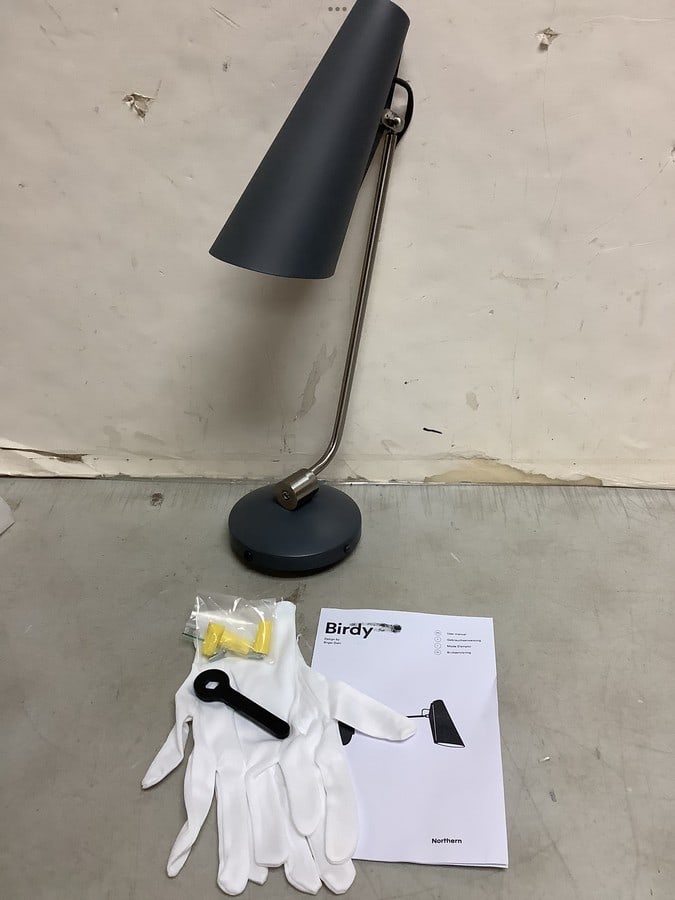 Birdy Global Lighting grey/steel lighture fixture with gloves and manual(brand new): Birdy Global Lighting grey/steel lighture fixture with gloves and manual(brand new)