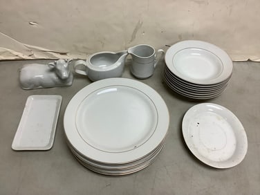 Ceramic Plate Set - radiance by sakura alfoldi porcelain and more (Tallest - 4.25in)