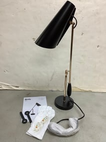 Birdy Global Lighting black/brass light fixture with gloves and manual(brand new)