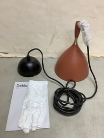 Dokka Northern rust light fixture with gloves and manual(brand new)