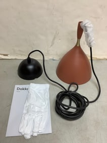 Dokka Northern rust light fixture with gloves and manual(brand new)