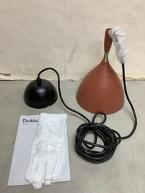 Dokka Northern rust light fixture with gloves and manual(brand new)