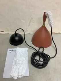 Dokka Northern rust light fixture with gloves and manual(brand new)