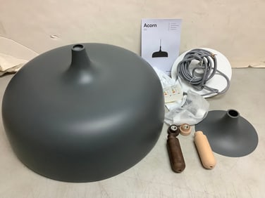Dokka Northern grey light fixture with gloves and manual(brand new)