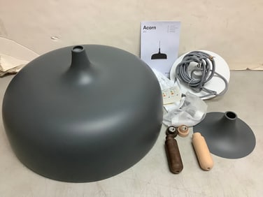 Dokka Northern grey light fixture with gloves and manual(brand new)