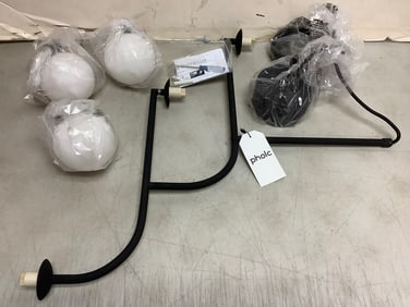 Pholc Opal glass black pendant lamp(brand new)