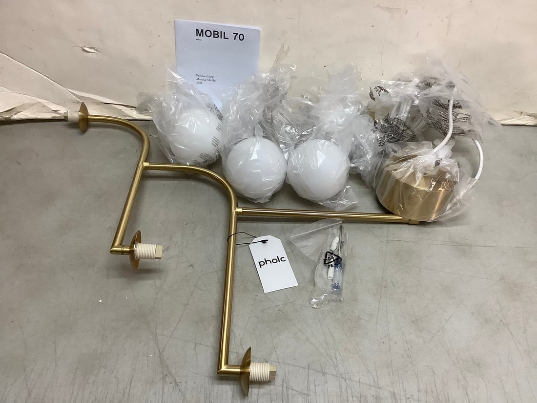 Pholc Opal glass brass pendant lamp(brand new): Pholc Opal glass brass pendant lamp(brand new)