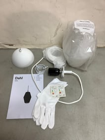 Dahl Northern small white light fixture with gloves and manual(brand new)