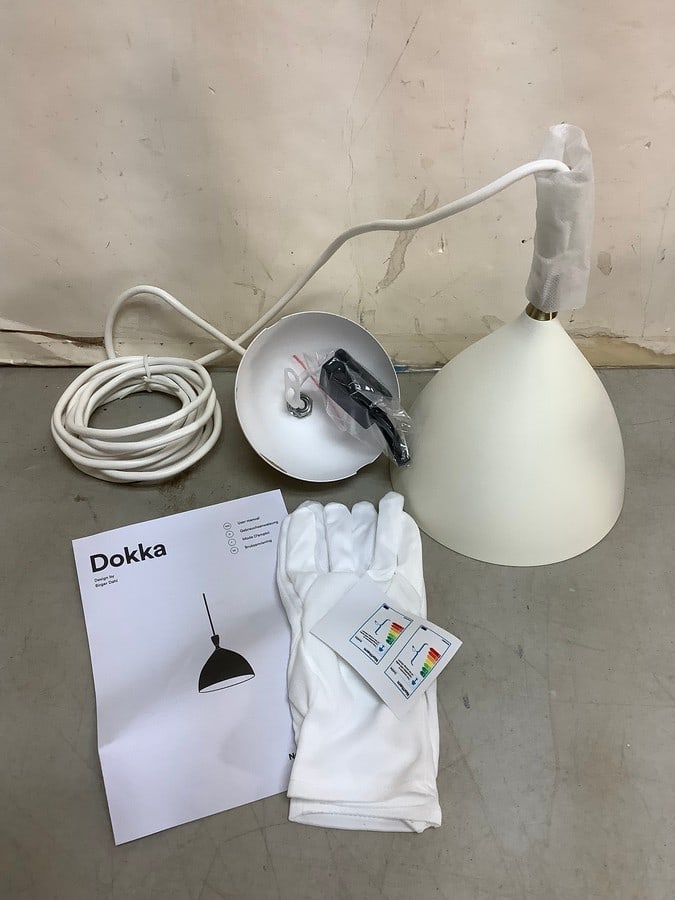 Dokka light fixture with gloves and manual(brand new): Dokka light fixture with gloves and manual(brand new)