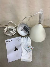 Dokka light fixture with gloves and manual(brand new)