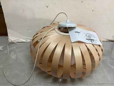 Tom Rossau Birch Bolivar Wood Pendant Light(brand new)