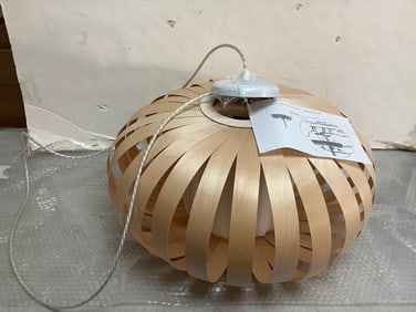 Tom Rossau Birch Bolivar Wood Pendant Light(brand new)