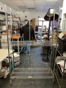 Metal Rack on Wheels (48inx80in)