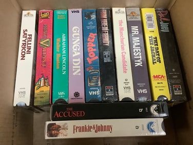 Various VCR Tapes (Gunga Din, Topper, Mr. Masjestyk and more)