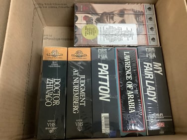 Various VCR Tape Sets (My Fair Lady, Patton, Doctor Zhivago and more)