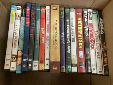 Various DVDs (Victory at Sea, Vertigo, Sex and the City, and more)