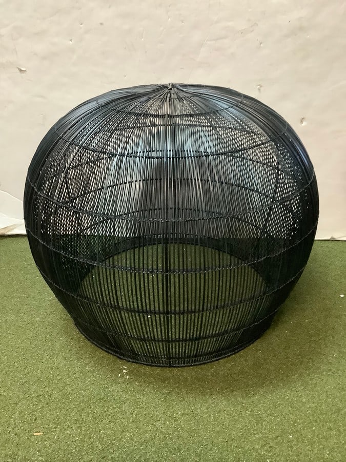 MCM Black Hanging Light Fixture  - SHADE ONLY (18in Tall) (1 of 1)