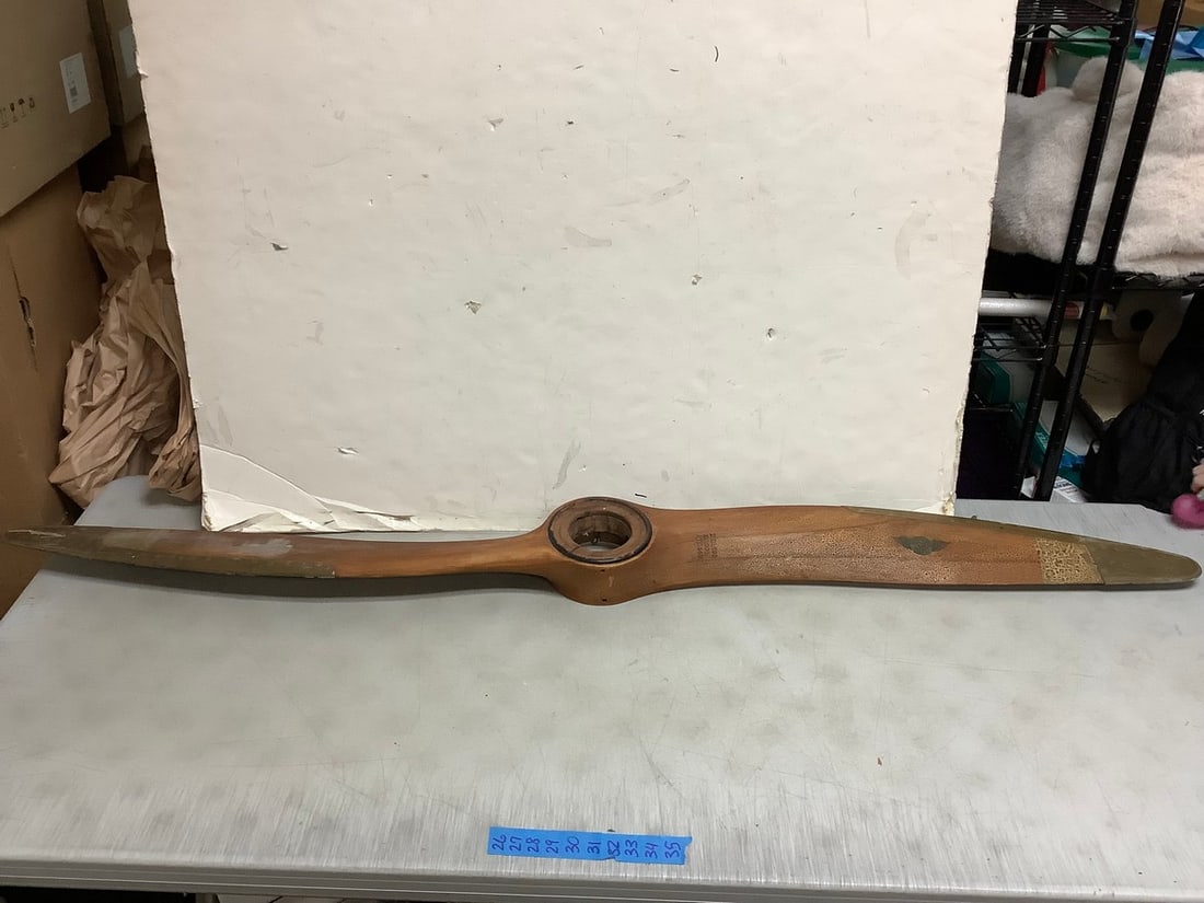 Vintage Wooden Airplane Propeller - Sensenich Bros (69in Long) (1 of 1)