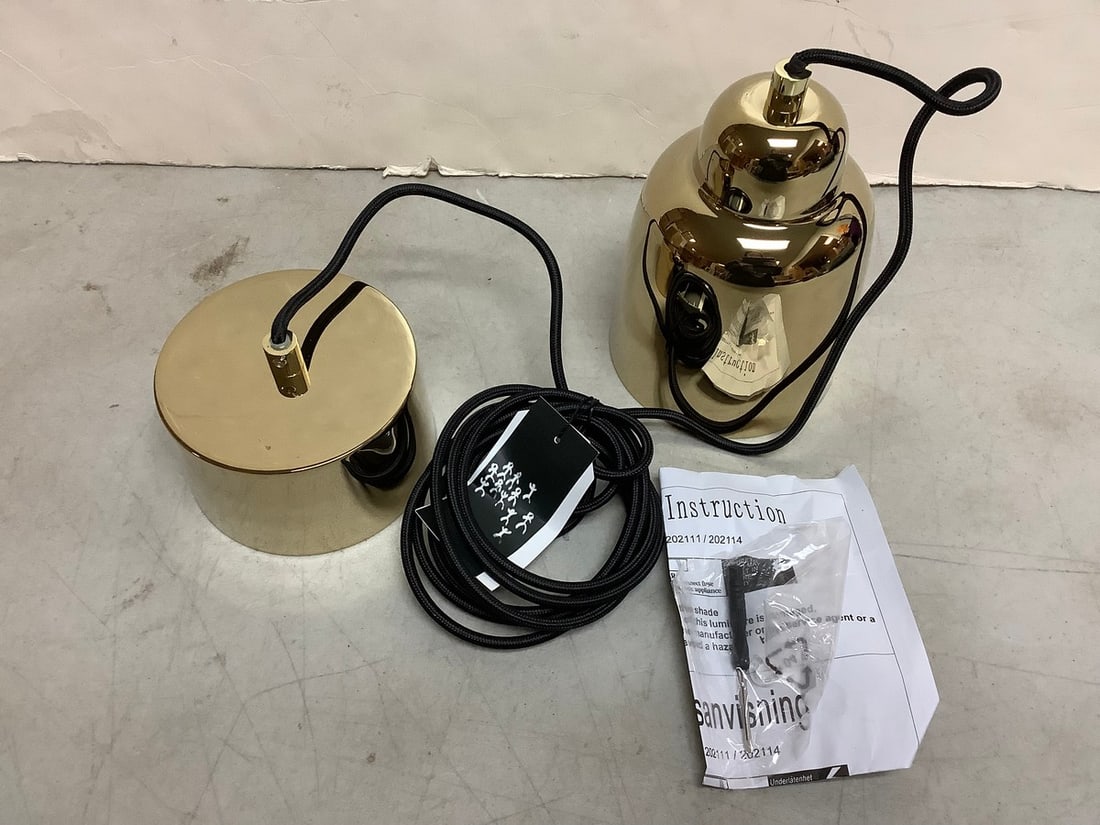 Pholc Champagne pendant gold light fixture: Pholc Champagne pendant gold light fixture