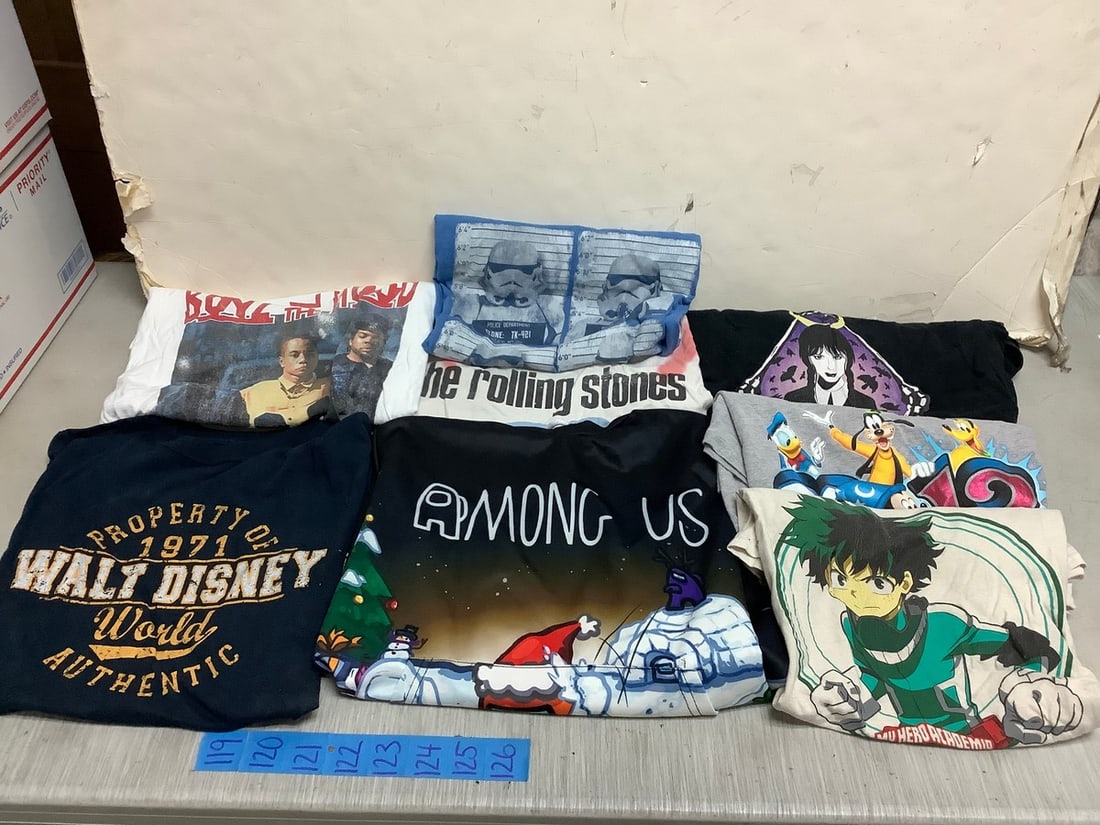 Various tshirts(Among Us, Disney, Boyz In The Hood, and more): Various tshirts(Among Us, Disney, Boyz In The Hood, and more)