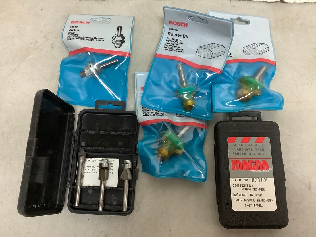 Bosch Router Bits and Magna Router Bit Sets (Flush Trimmer) (1 of 1)