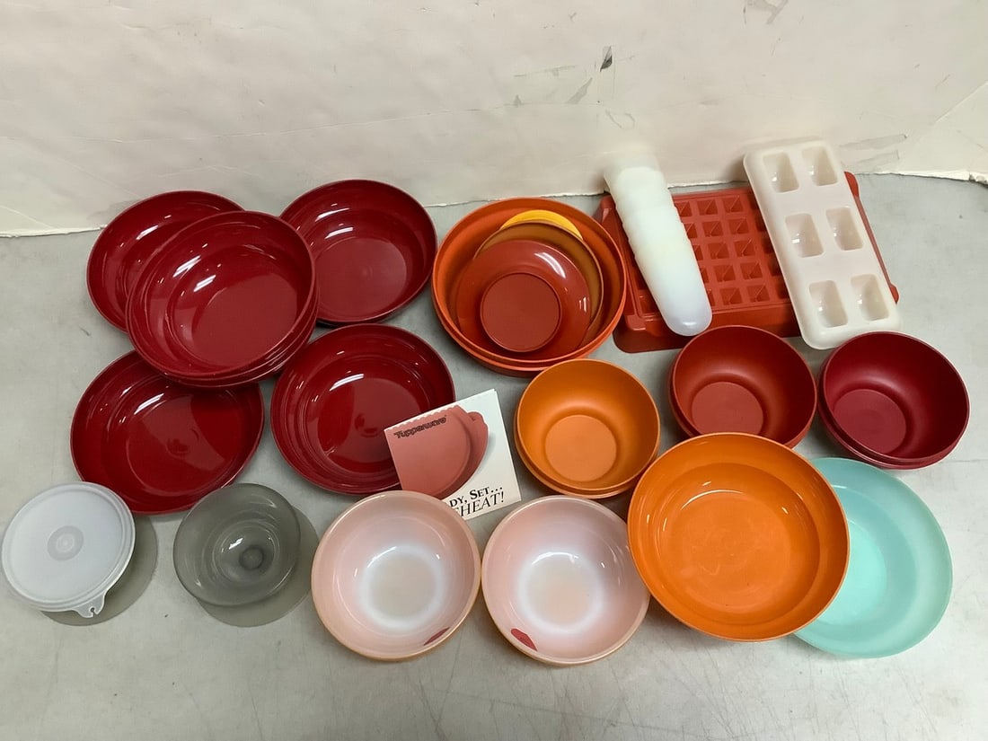 Various Tupperware Plastic Bowls (Largest - 6.25in) Ice Cube Trays, Glass Bowls, and more (1 of 1)