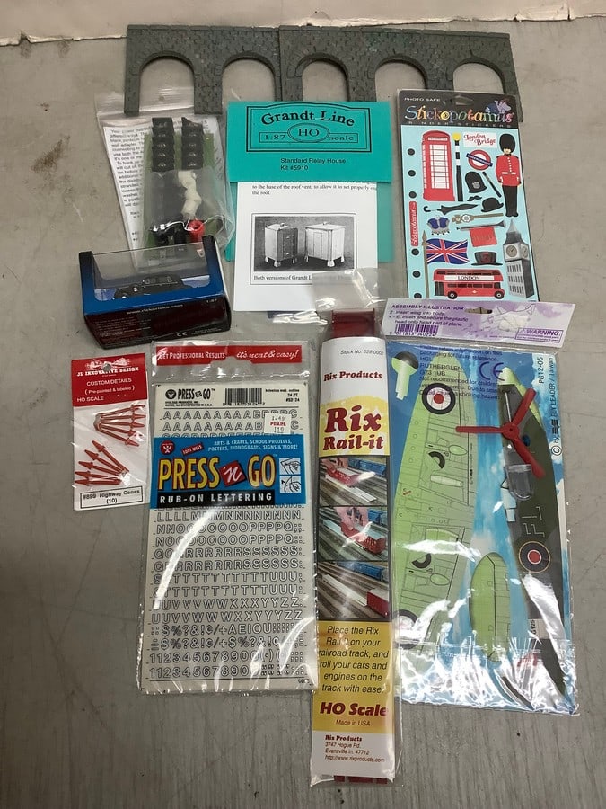 Stickers, Rub On Lettering, Pocket Glider, HO Scale Parts and more (1 of 1)