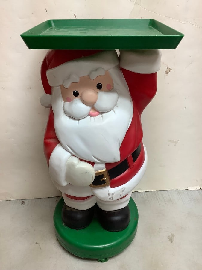 Plastic Santa Statue Platter (22.25in Tall) (1 of 1)