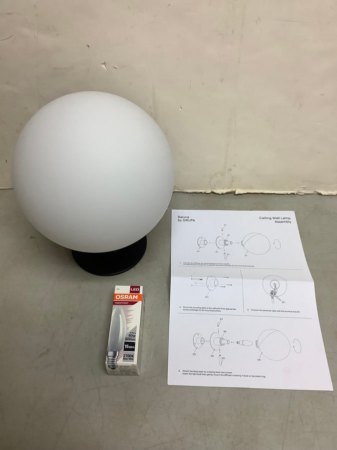 Baluna Ceiling Wall Lamp Assembly by Grupa(brand new with manual): Baluna Ceiling Wall Lamp Assembly by Grupa(brand new with manual)