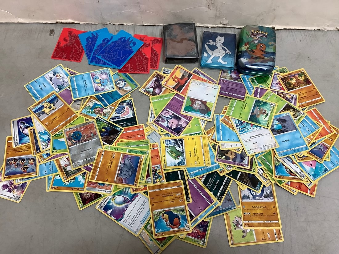 Pokemon card cases and various cards (1 of 1)