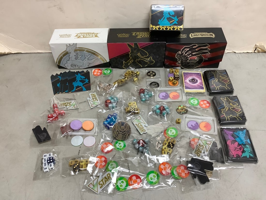 Pokemon boxes(EMPTY), card cases, dice, and more: Pokemon boxes(EMPTY), card cases, dice, and more