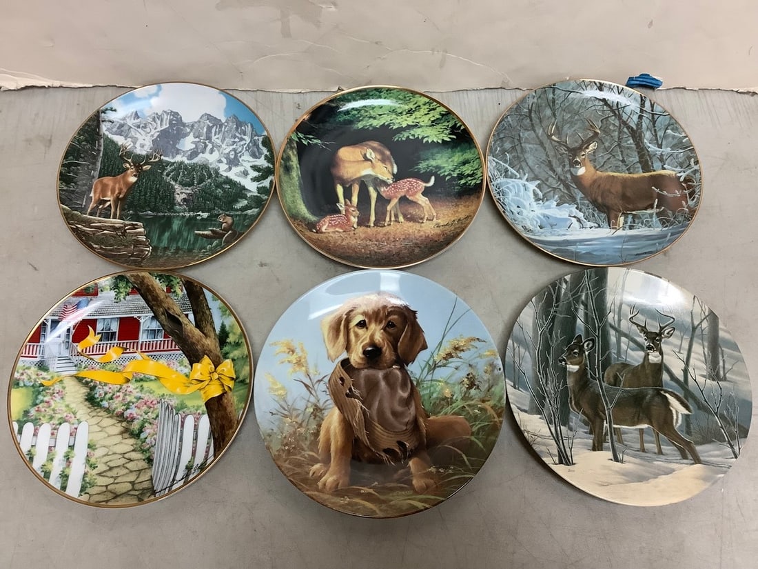 Various Decorative Plates (Knowles, The Danbury Mint, and more) 8.25in Long (1 of 1)